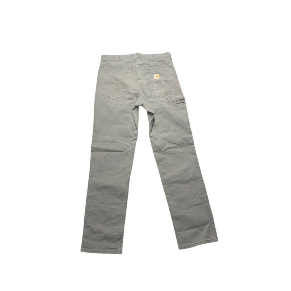 Carhartt Mens Relaxed Fit Canvas Work Pants Gray 34x34 Utility Pocket